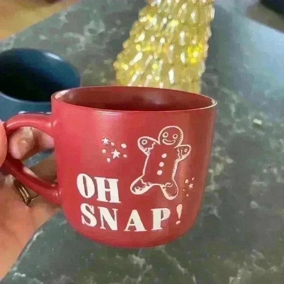 Set of two Christmas mugs cozy holiday gift coffee cocoa tea - Picture 3 of 4